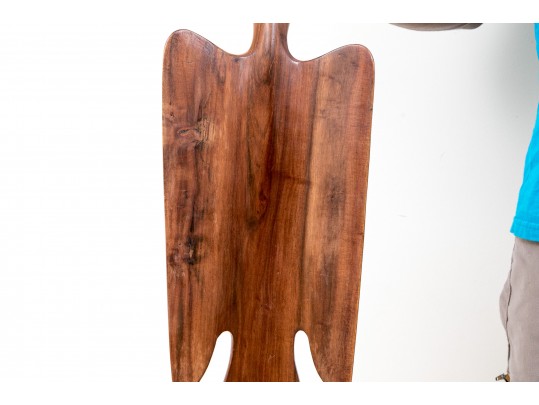 Carved Tribal Paddle In Form Of A Bird