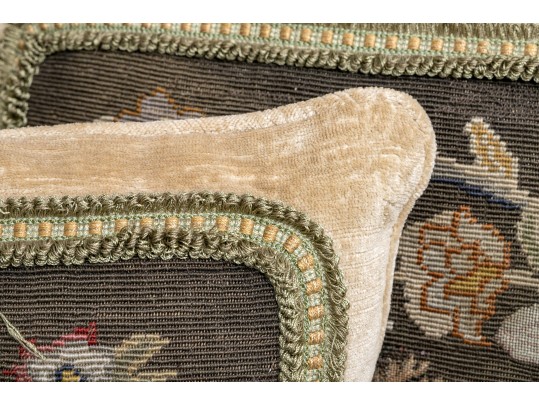 Three 21” Needlepoint Pillows