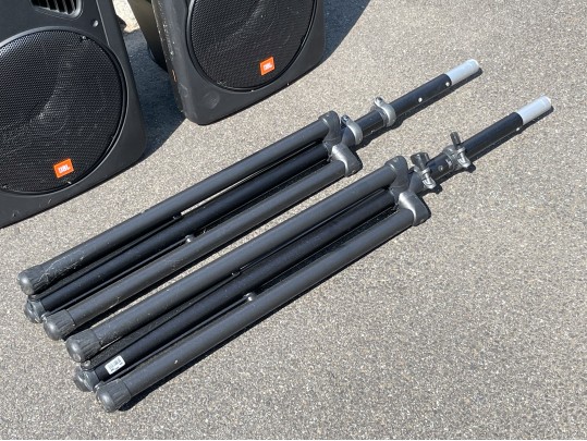 Pair Of JBL Speakers With Stands,  EON 15- G2