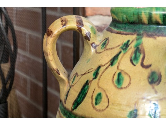 19th Century French Glazed Jardiniere From Savoie, France