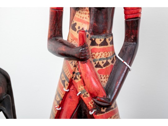 Four Elaborately Carved African Sculpture Figures