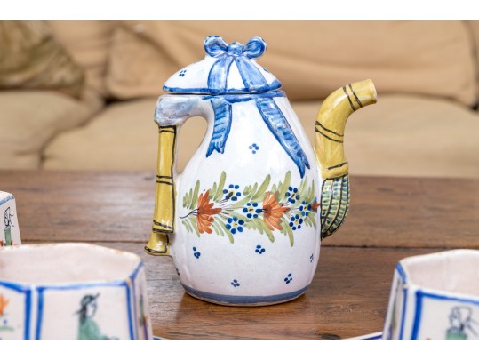 Vintage French Quimper Tea/Coffee Set