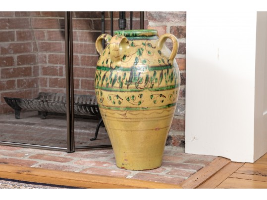 19th Century French Glazed Jardiniere From Savoie, France
