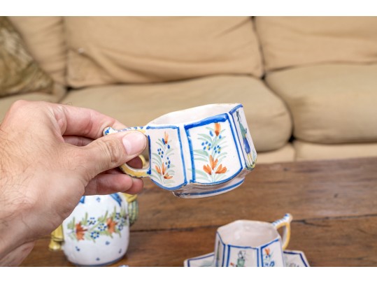 Vintage French Quimper Tea/Coffee Set