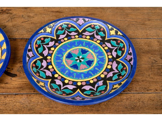 Spanish Fajalauza Pottery Wall Hanging Plates