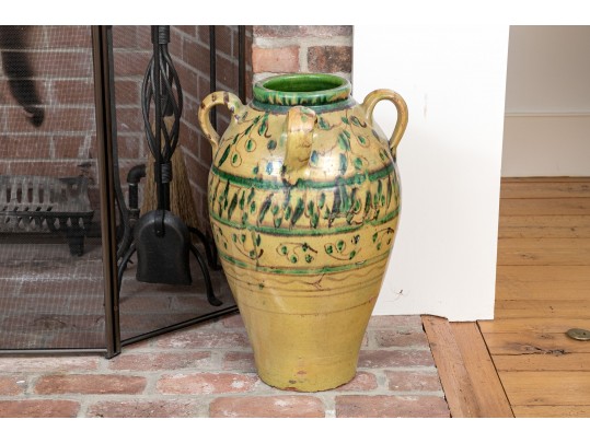 19th Century French Glazed Jardiniere From Savoie, France
