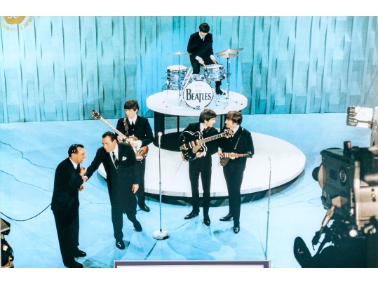Beatles Laser Engraved Collage By Exeuctive Sports Memorabilia