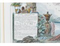 Antique French Colored Wine Region Of France Map, “Dept. Du Rhone”