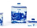 Set Of Four Reproduction English-style Graduated Condiment Jars