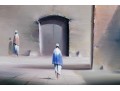 Robert Watson (American, 1923-2004) Surrealist Oil Painting 