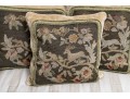 Three 21” Needlepoint Pillows