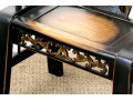 Chinese Ming Style 3pc Horseshoe Chair And Tea Table Set