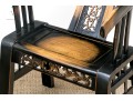 Chinese Ming Style 3pc Horseshoe Chair And Tea Table Set