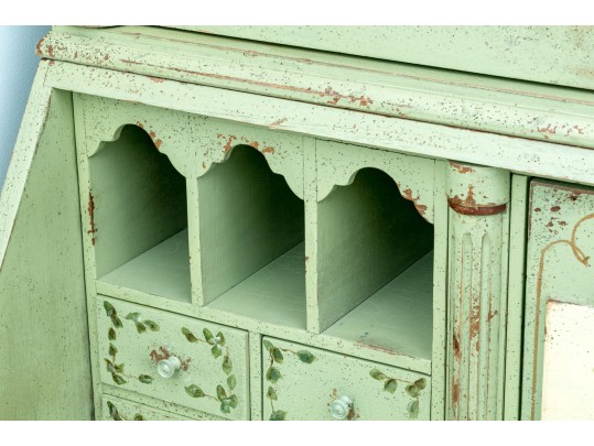 Habersham Plantation Hand-painted And Signed Secretary