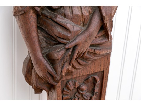 Stunning Carved Rosewood? Figural Wall Mount