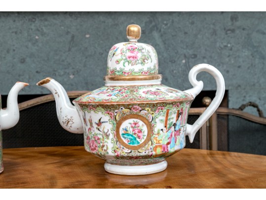 Antique 19th C., Chinese Export Famille Rose Service Wares