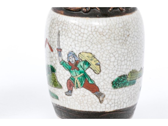 Pair Of Asian Diminutive Porcelain Vases