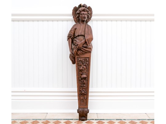 Stunning Carved Rosewood? Figural Wall Mount