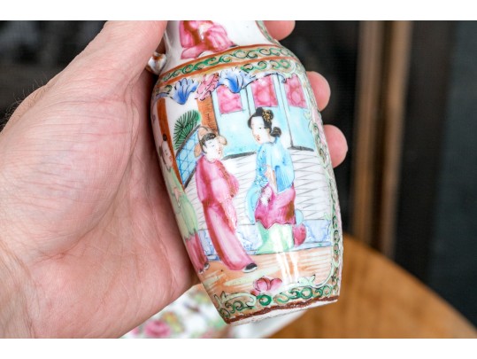 Antique 19th C., Chinese Export Famille Rose Service Wares