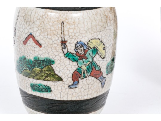 Pair Of Asian Diminutive Porcelain Vases