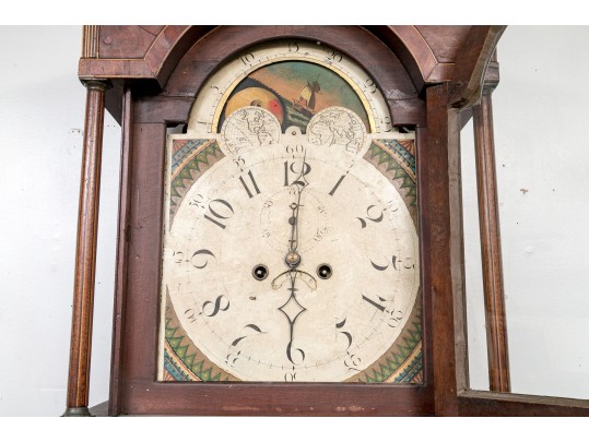 Impressive American Federal Mahogany Tallcase Clock For Restoration, Ca. 1800-20