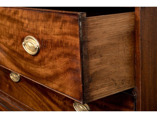 Impressive George III Mahogany Chest On Chest, Ca. 1780-1800