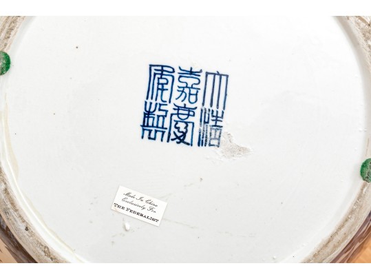 Blue And White Hand-painted Urn, Made In China Exclusively For The Federalist