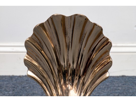 Pair Of Iron And Gilt Metal Andirons