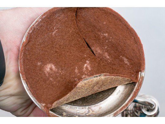 Pair Of Italian Silver Plated Candelabra