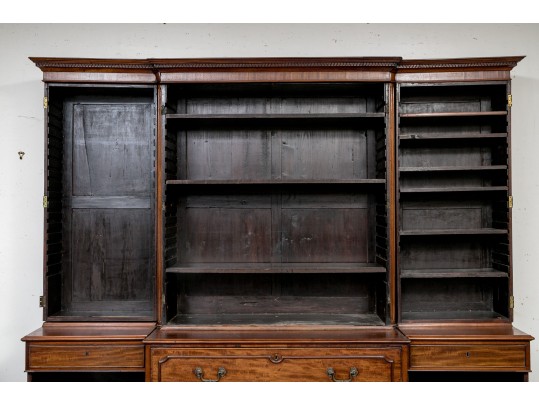 Antique Mahogany Secretary Breakfront, For Restoration