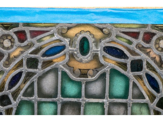 An Antique Stained Glass Window Panel - Restoration Project