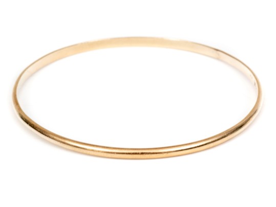 Simple 14K Bangle Bracelet
