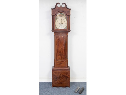 Impressive American Federal Mahogany Tallcase Clock For Restoration, Ca. 1800-20