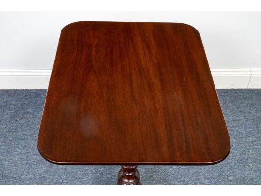 American Federal Mahogany Tilt Top Candle Stand, Ca. 1790-1820