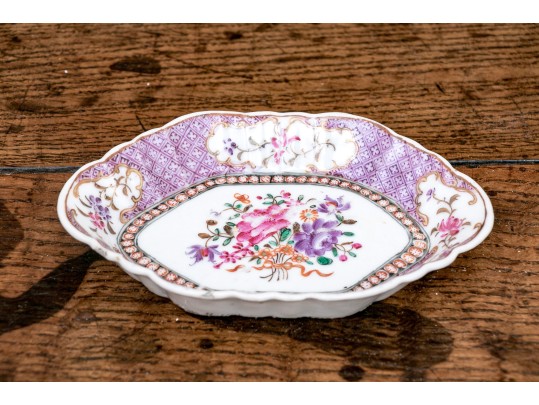 Chinese Porcelain Group & Embroidered Textile