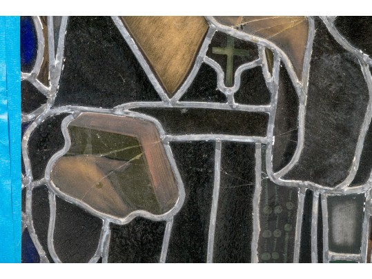 An Antique Stained Glass Window Panel - Restoration Project