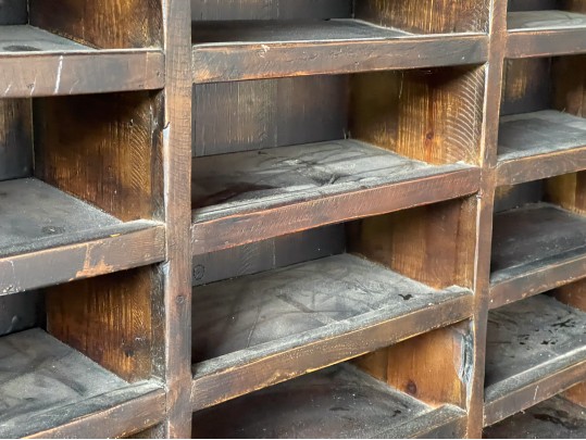 Impressive Two Part Oak Breakfront Cupboard