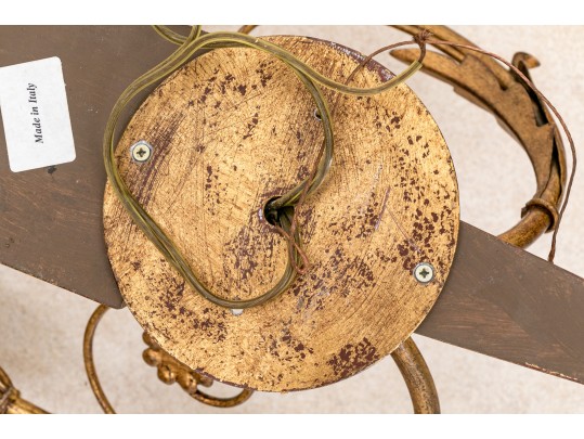 Federal Style Opposing Eagle Gilt Twin-light Wall Sconces