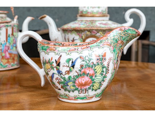 Antique 19th C., Chinese Export Famille Rose Service Wares