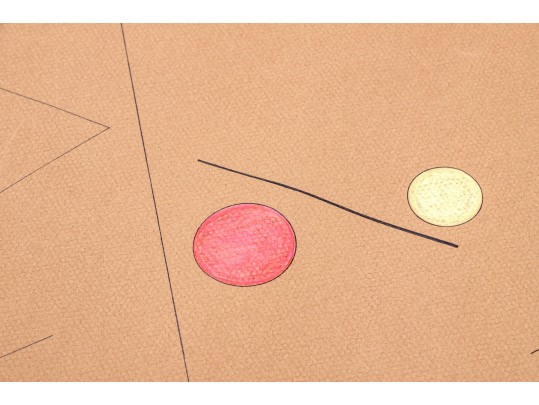 Group Of Nine Mixed Media On Paper Abstract Designs