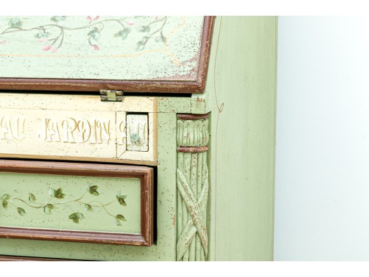 Habersham Plantation Hand-painted And Signed Secretary