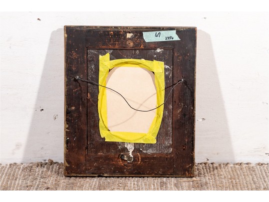 Ca. 17th/ 18th Century Gilt Framed Oil On Metal, Virgin Mary With The Baby Jesus