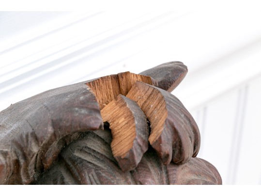 Stunning Carved Rosewood? Figural Wall Mount