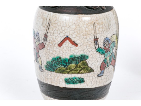 Pair Of Asian Diminutive Porcelain Vases