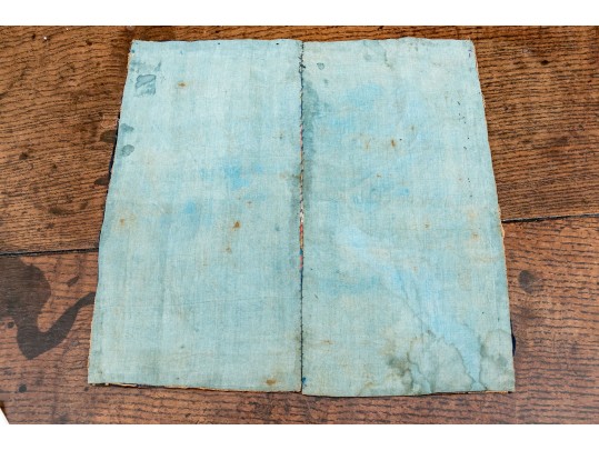 Chinese Porcelain Group & Embroidered Textile