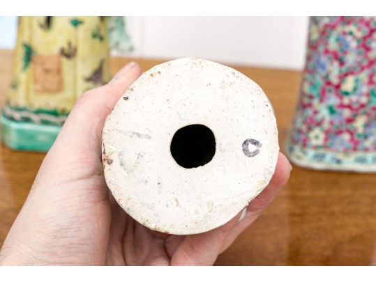 A Group Of Antique Asian Decorative Porcelain Figures