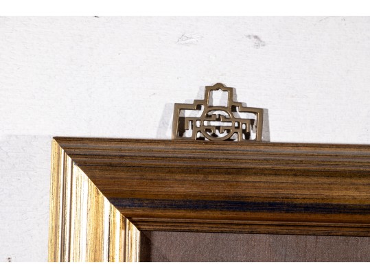 Massive Gilt Framed Imperial Chinese Embroidered Garment Panel