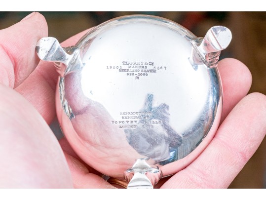 Pair Of Tiffany & Co. Sterling Salt Cellars With Salt Spoons, 5.3 Ozt