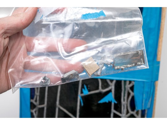 An Antique Stained Glass Window Panel - Restoration Project