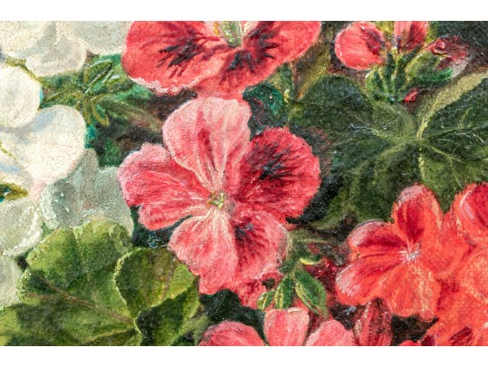 George Clare (British, 1835-1890) Oil On Cavas Floral Still Life